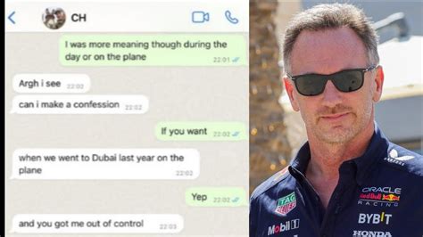 christian horner text messages leaked|Alleged Horner messages leaked after Red Bull F1。